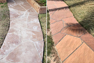 Flagstone Before and After