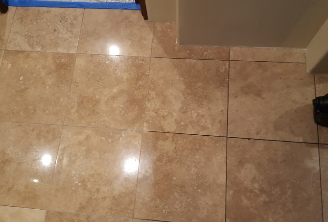 Before and After Travertine