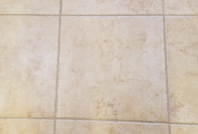 Grout Lines Cleaned and Color Sealed
