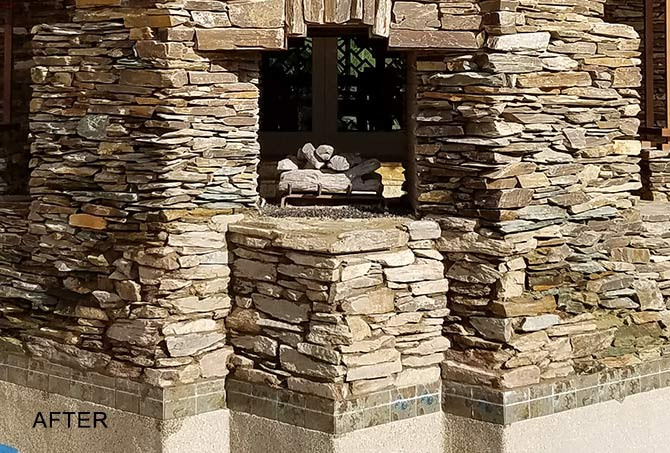 Stacked Stone Patio