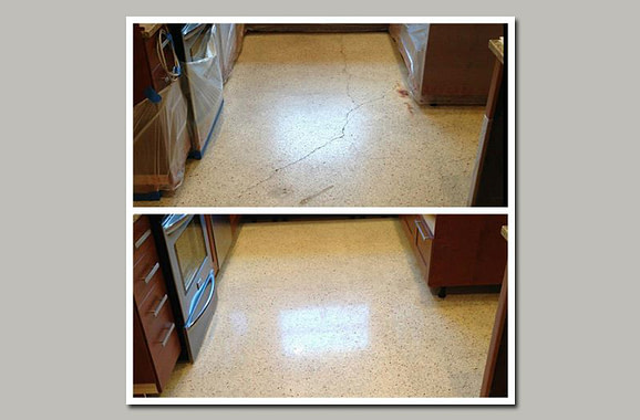 Terrazzo Floor Crack Repair